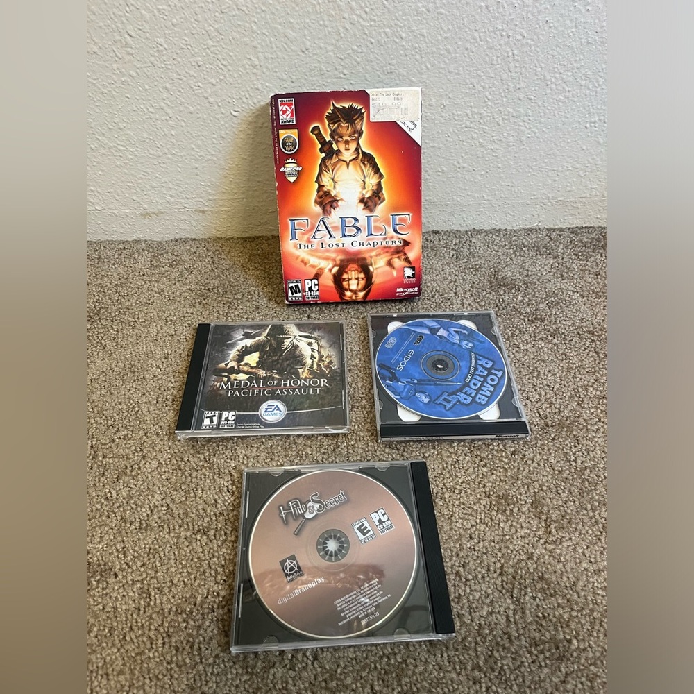 Fable: The Lost Chapters Complete 4 Disc, Tomb Raider 2 + Windows PC Game Bundle